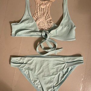 L Space Bikini Mint Green Size Large Ships Fast!
